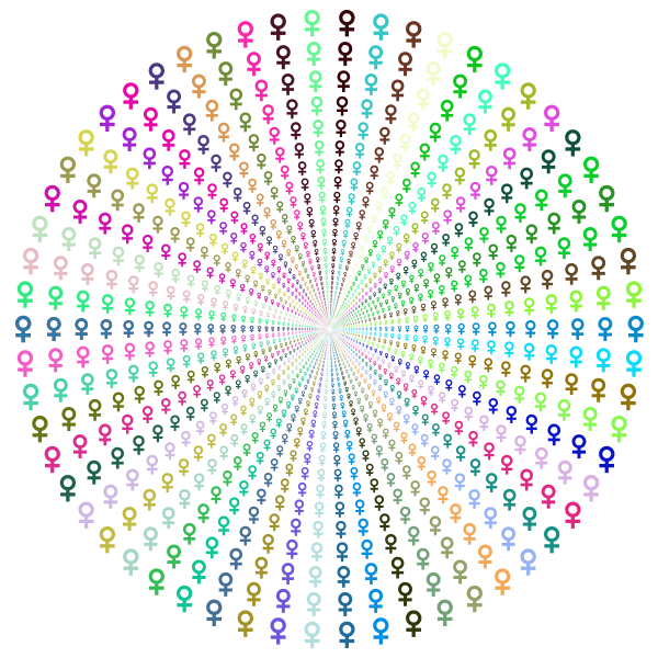 Female Symbol Vortex Prismatic