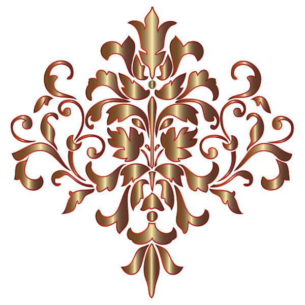 Festive Damask Design No Background