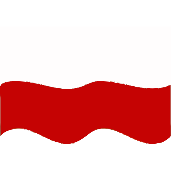 Flag of Poland wave effect