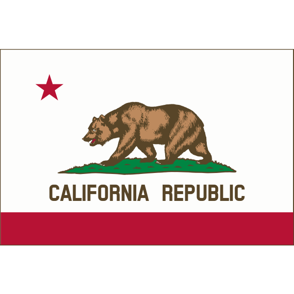 California Republic flag vector image