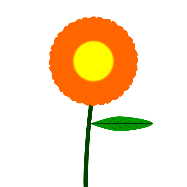 Flor naranja