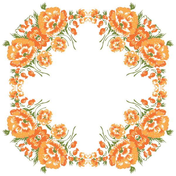 Floral Wreath Frame 3
