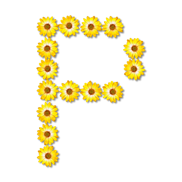 Flowery P letter