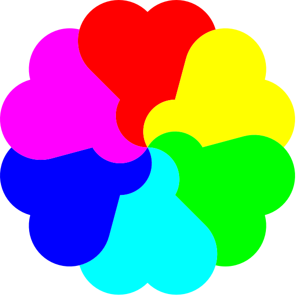 Flowerheart spectrum colors