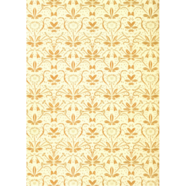 Flowery Pattern Yellow Background