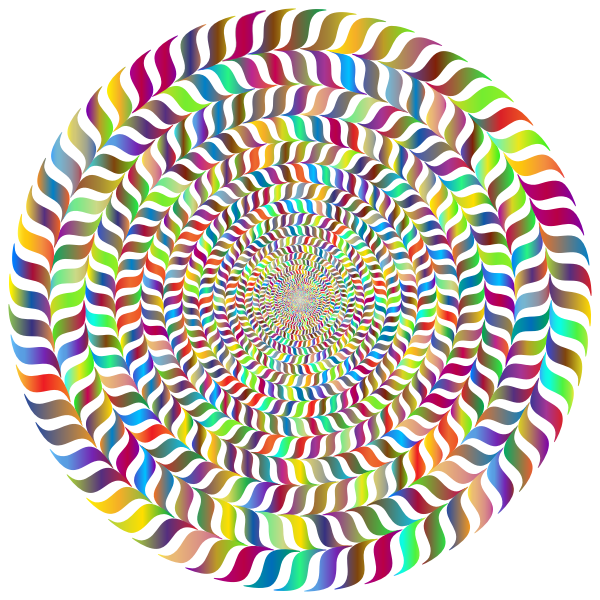 Prismatic colorful vortex