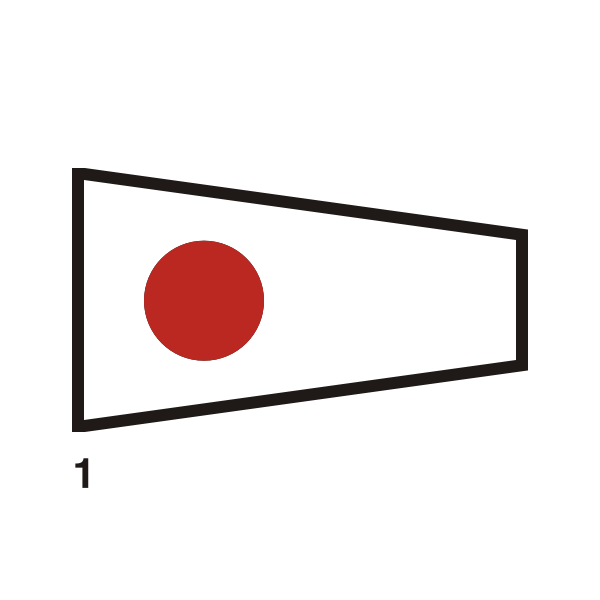 Japanese flag drawing