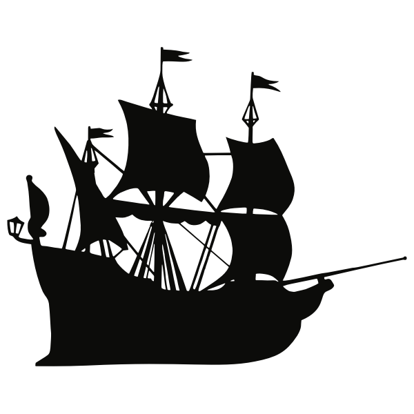 Galleon ship silhouette