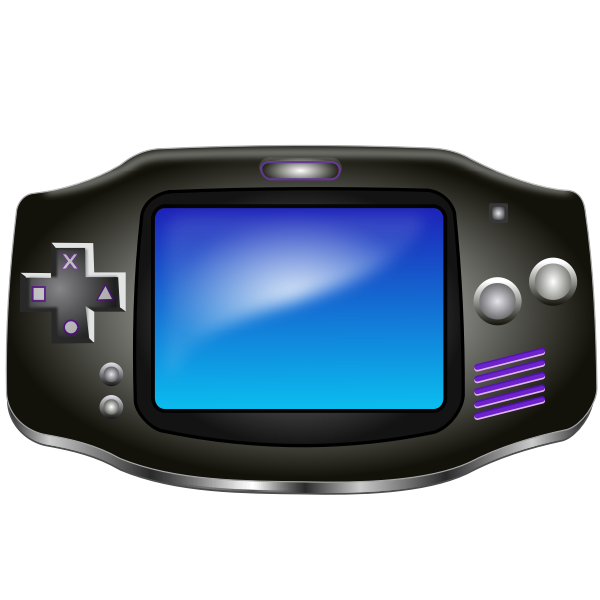 Game console vector image