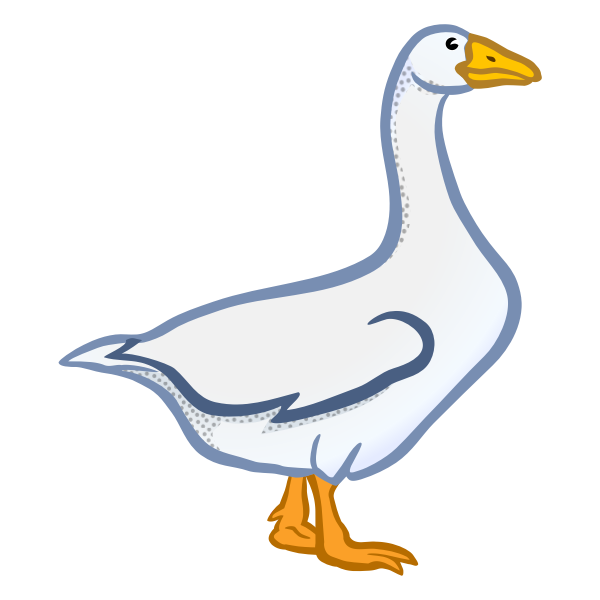 Colored goose