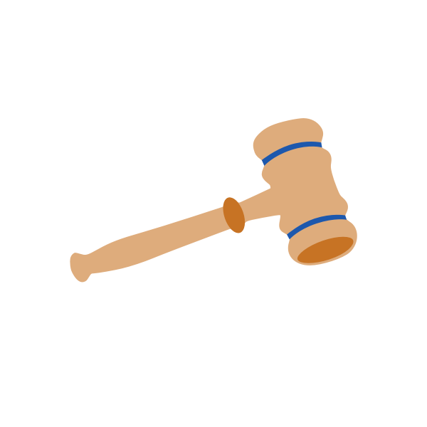 Gavel vector drawing