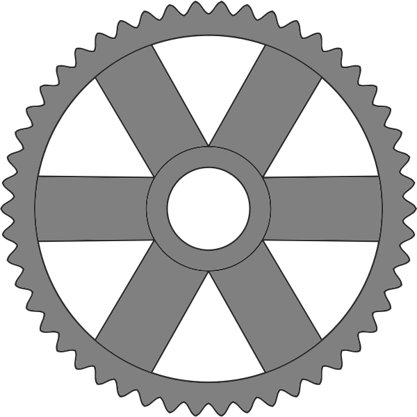 Gray cogwheel