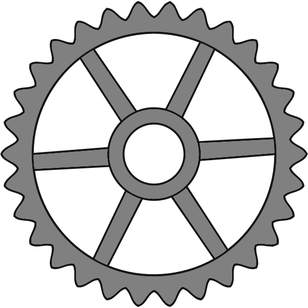 30-tooth cogwheel