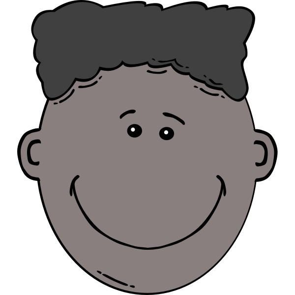 Boy Face Cartoon Art