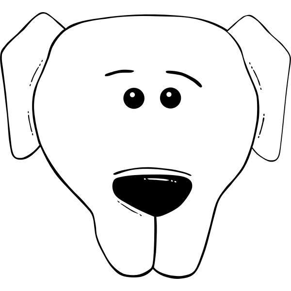 Vector illustration of dog face