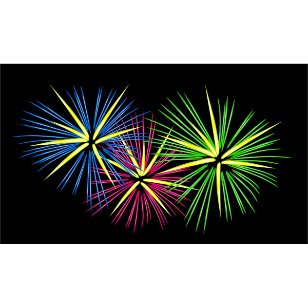 Fireworks vector illustration