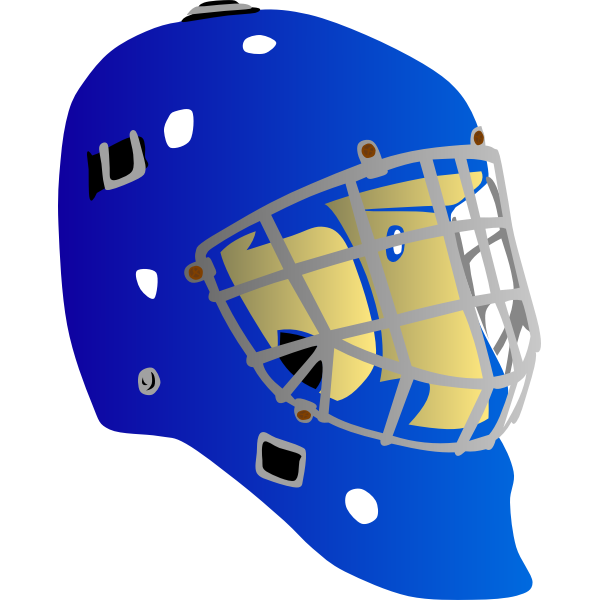 Hockey goalkeeper mask vector