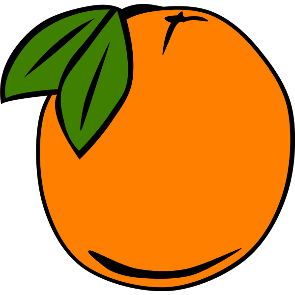 Orange vector graphics