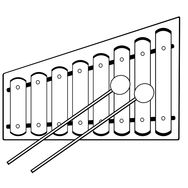 Vector graphics of xylophone