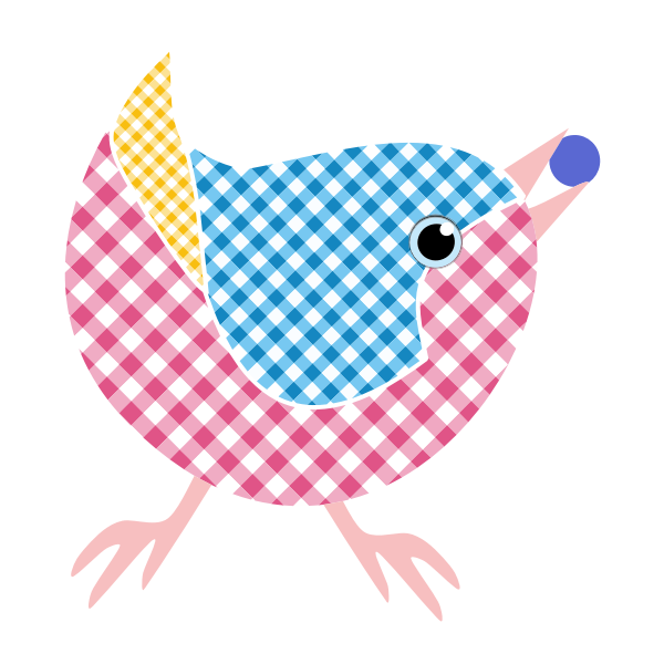 Gingham bird