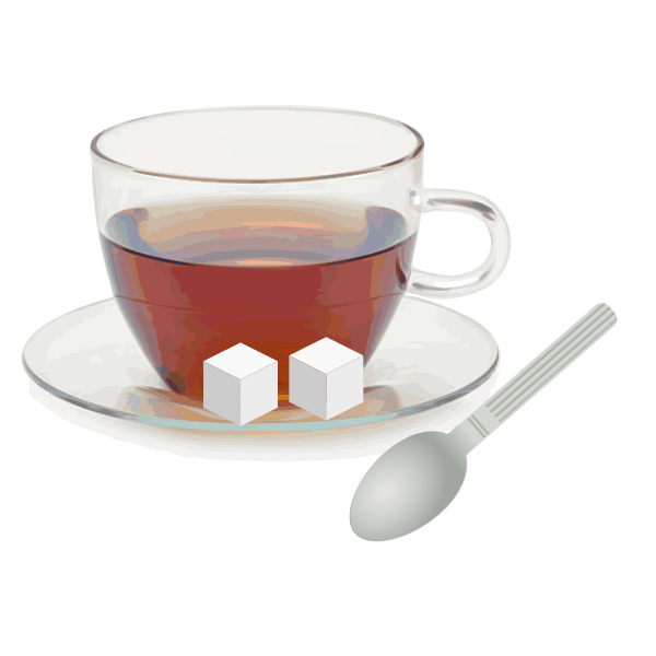 Vector illustration of cup of tea