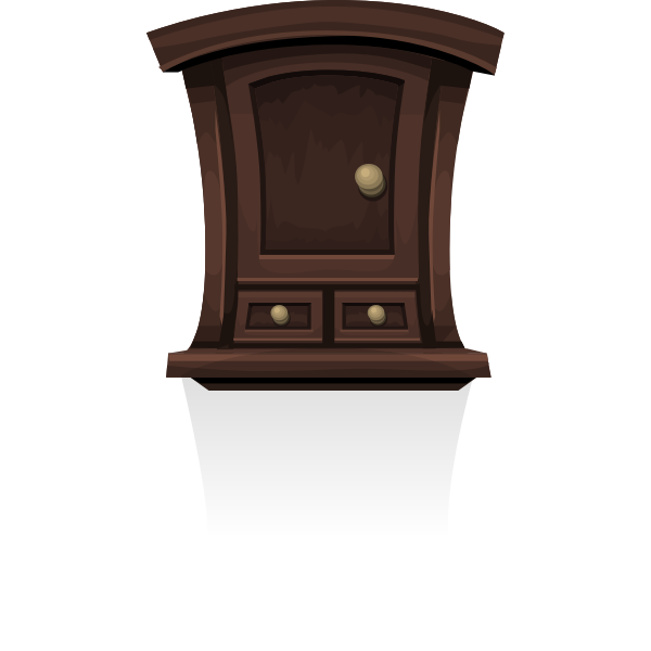 GlitchSimplifiedDarkWoodWallCabinet