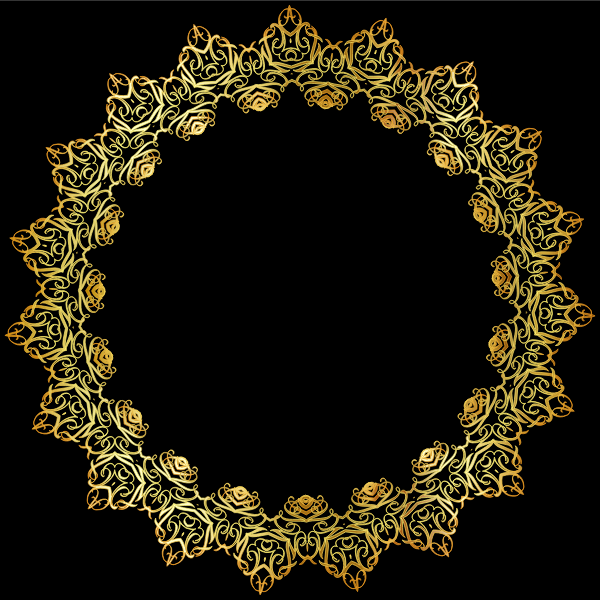 Gold Abstract Elegant Frame