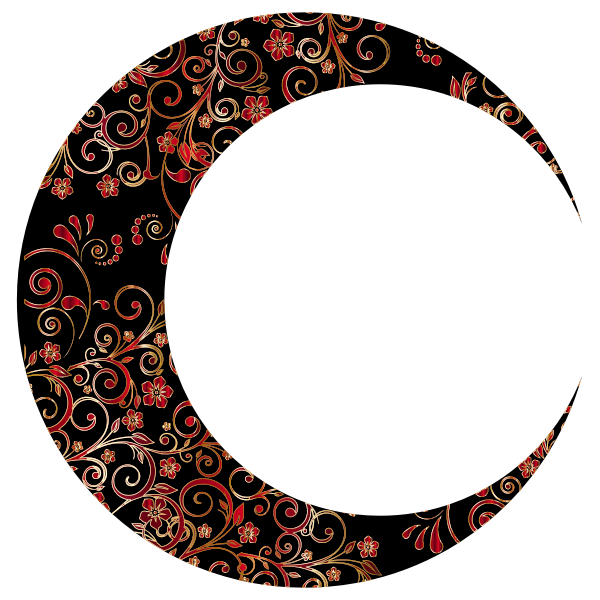 Gold Floral Crescent Moon Mark II 9