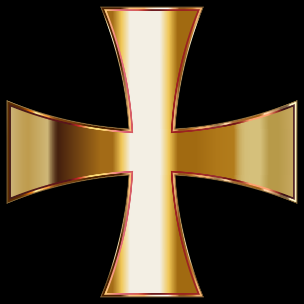 Gold Maltese Cross