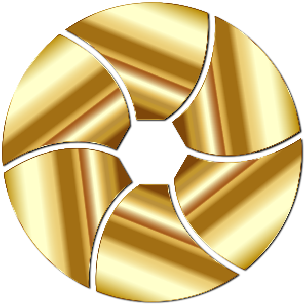 Gold Shutter Icon Enhanced