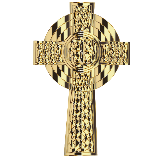 Golden Celtic Cross 4