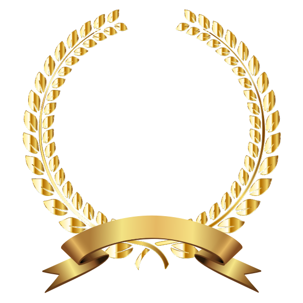 Golden Laurel Wreath Remixed No Background