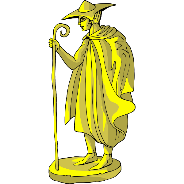 Golden statue symbol