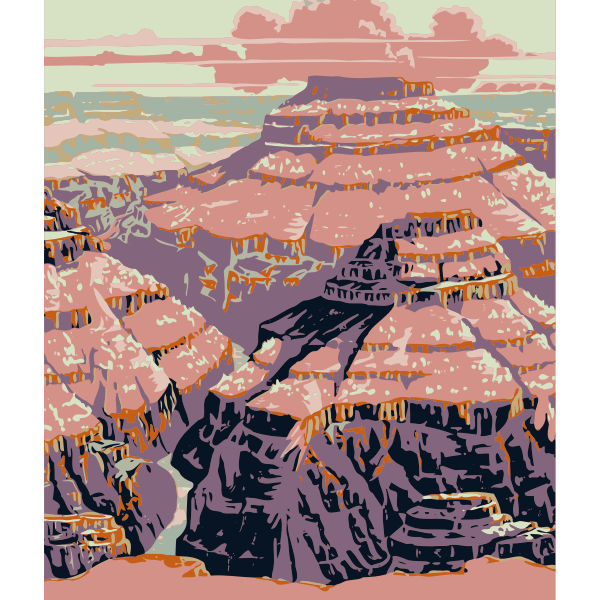 Grand Canyon vector image