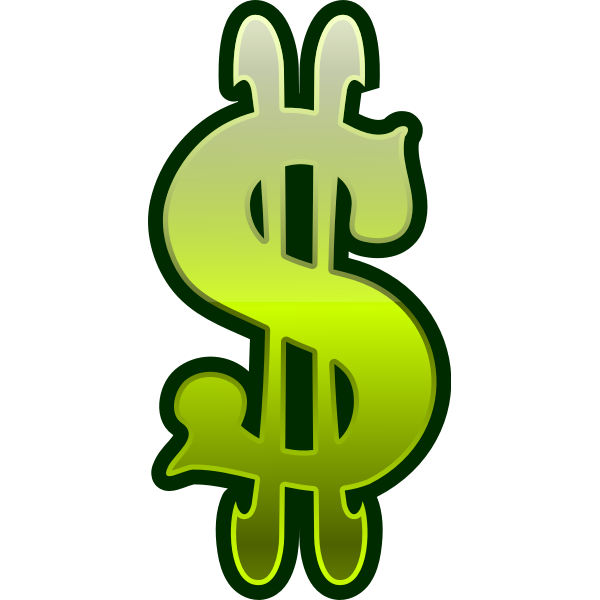 Green dollar sign