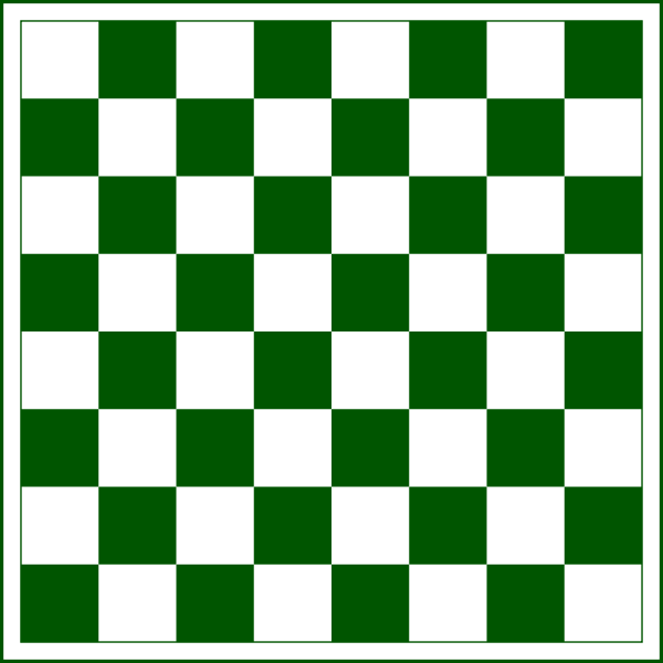 Green chessboard