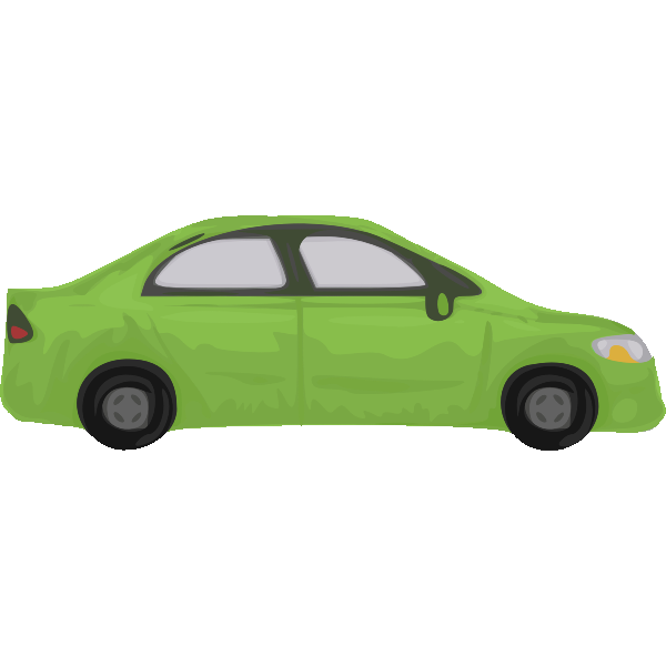 Green automobile vector image