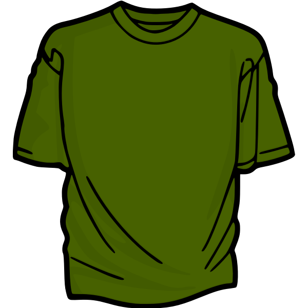 Green t-shirt vector image | Free SVG