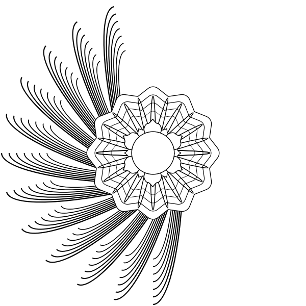 Guilloche Rosette