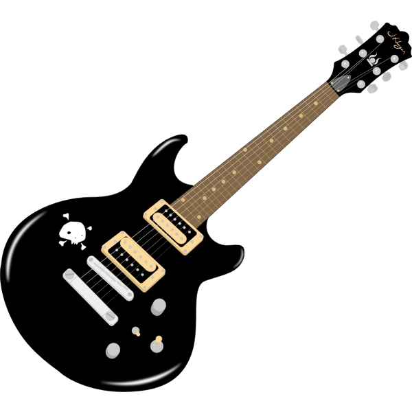 Vector graphics of electric guitar