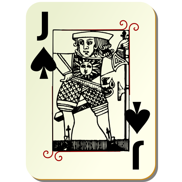 Guyenne deck Jack of spades