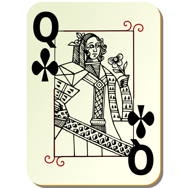 Queen of clubs image