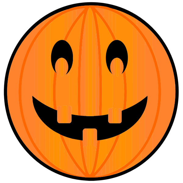 Color image of carved pumpkin for Halloween celebration