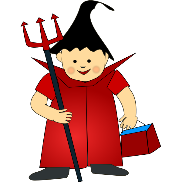 Halloween costume vector image