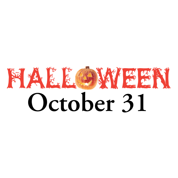 Halloween October 31 sign vector image