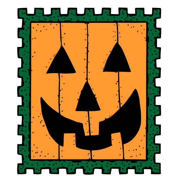 Halloween stamp vector image