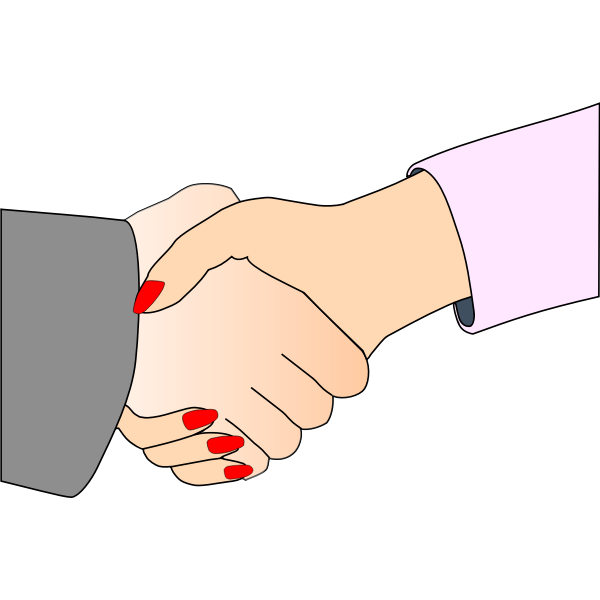 Hand shake vector clip art