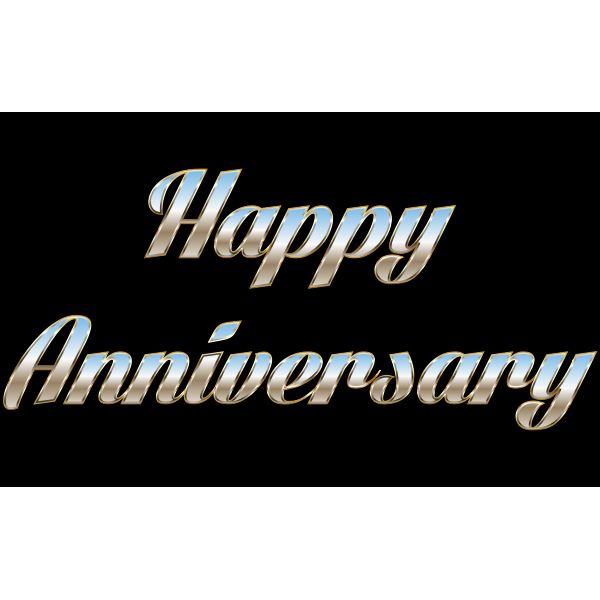 Happy Anniversary Typography