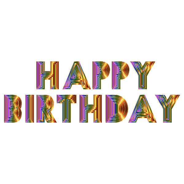 Happy Birthday Typography 6