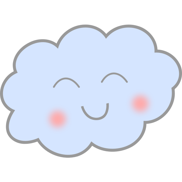 Happy cloud illustration